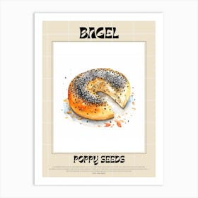 Poppy Seeds Bagel 2 Art Print