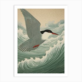 Ohara Koson Inspired Bird Painting Common Tern 4 Art Print