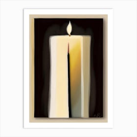 Unity Candle Symbol Abstract Painting Art Print