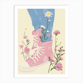 Spring Flowers And Sneakers 9 Art Print