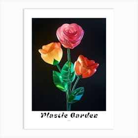 Bright Inflatable Flowers Poster Rose 5 Art Print