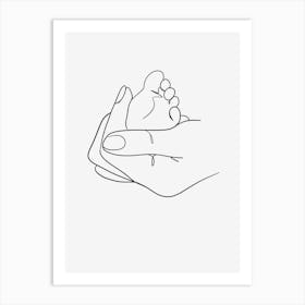 Baby'S Foot Mothers day Art Print