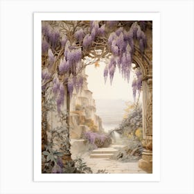 Wisteria Victorian Style 3 Art Print