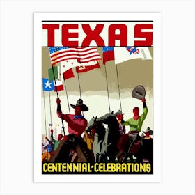 Texas, Centennial Celebrations Art Print