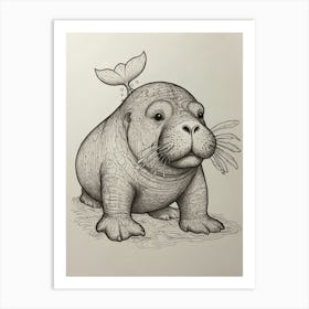 Walrus 6 Art Print