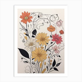 Floral Arrangement Art Print