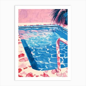 Pink Pool 5 Art Print