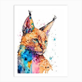 Cat Water Color Art Print