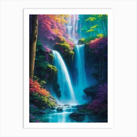 Waterfall In The Forest Art Print