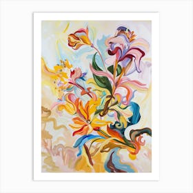 Abstract Flowers 7 Art Print