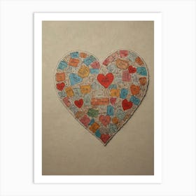 Valentine'S Day Heart Art Print