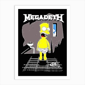 Megadeth - The Simpsons Art Print