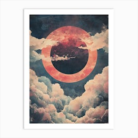 Eclipse In The Clouds Art Print