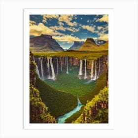 Canaima National Park Venezuela Vintage Poster Art Print