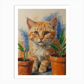Orange Tabby Cat 6 Art Print