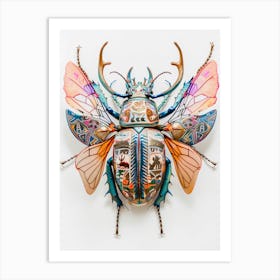 Rhinoceros Beetle Art Print