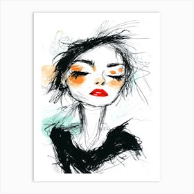 Portrait Of A Woman 78 Art Print