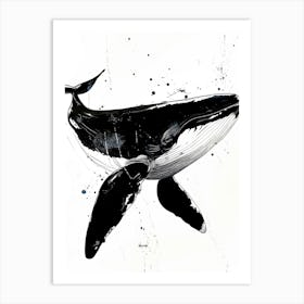 Whale Canvas Print Poster