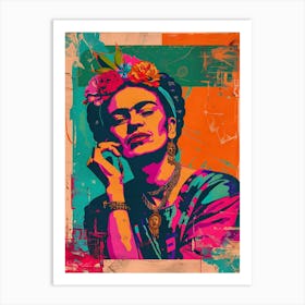 Frida Kahlo Vintage Poster 2 Art Print