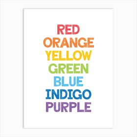 Rainbow Colors Poster