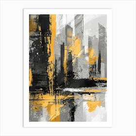 Abstract Cityscape 1 Art Print