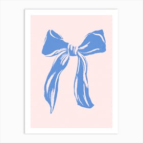 Light Blue Bow Art Print