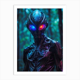 Aliens In The Woods Art Print