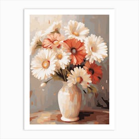 Gerbera Daisy Flower Still Life Painting 4 Dreamy Art Print