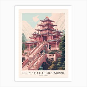 The Nikko Toshogu Shrine Japan Travel Poster Art Print