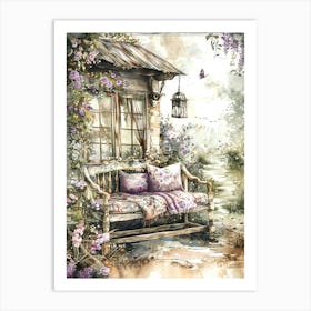 Countryside Porch Art Print