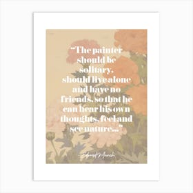 Art Quote By Edvard Munch Art Print