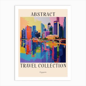 Abstract Travel Collection Poster Singapore 7 Art Print