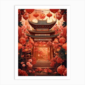 Chinese New Year Decorations 14 Art Print