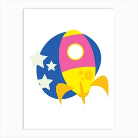 Rocket Ship 2 Art Print