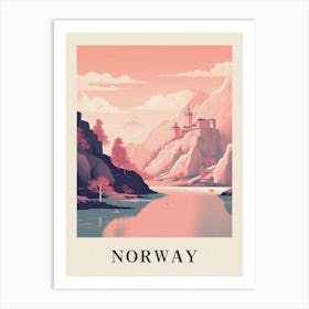 Vintage Travel Poster Norway 3 Art Print