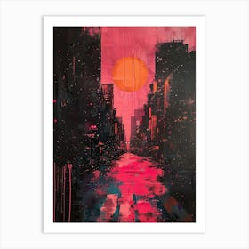 'Sunset City' Art Print