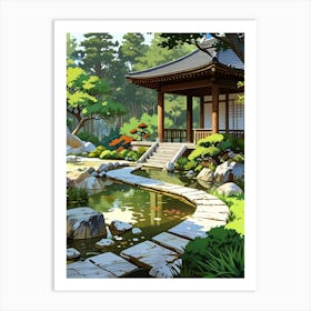 Japanese Garden 4 Art Print