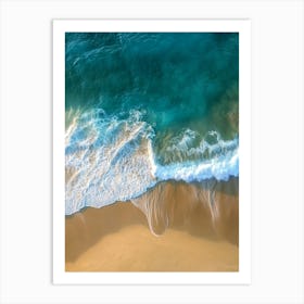 Aerial View Of A Beach 121 Art Print