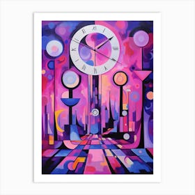 Time Abstract Geometric Illustration 3 Art Print