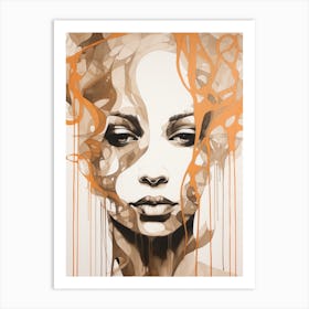 Abstract Of A Woman 2 Art Print