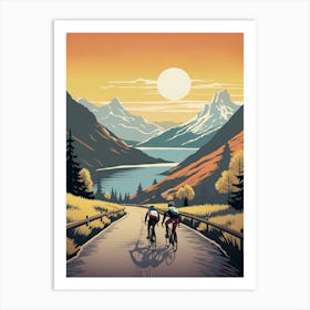 Haute Route France 1 Vintage Travel Illustration Art Print