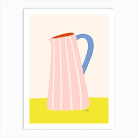 Pink Milk Jug Art Print