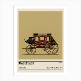 Stagecoach Movie Coach Art Print