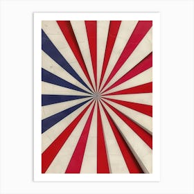 Red White And Blue 3 Art Print