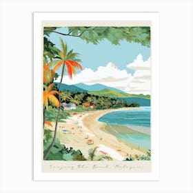 Poster Of Tanjung Rhu Beach, Langkawi Island, Malaysia, Matisse And Rousseau Style 4 Art Print