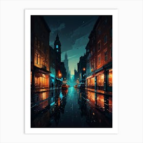 Night City Street Art Print