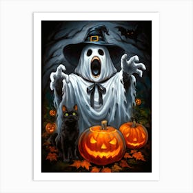 Halloween Ghost 2 Art Print