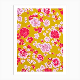 Snapdragon Floral Print Warm Tones 1 Flower Art Print