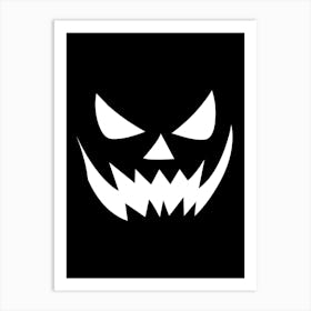 Halloween Pumpkin Face 1 Art Print