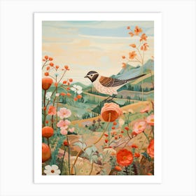 House Sparrow 3 Detailed Bird Painting Art Print